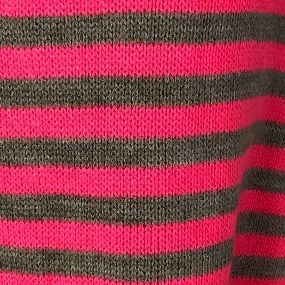 GAP Striped Scarf Women's One Size Gray Pink & Ivory